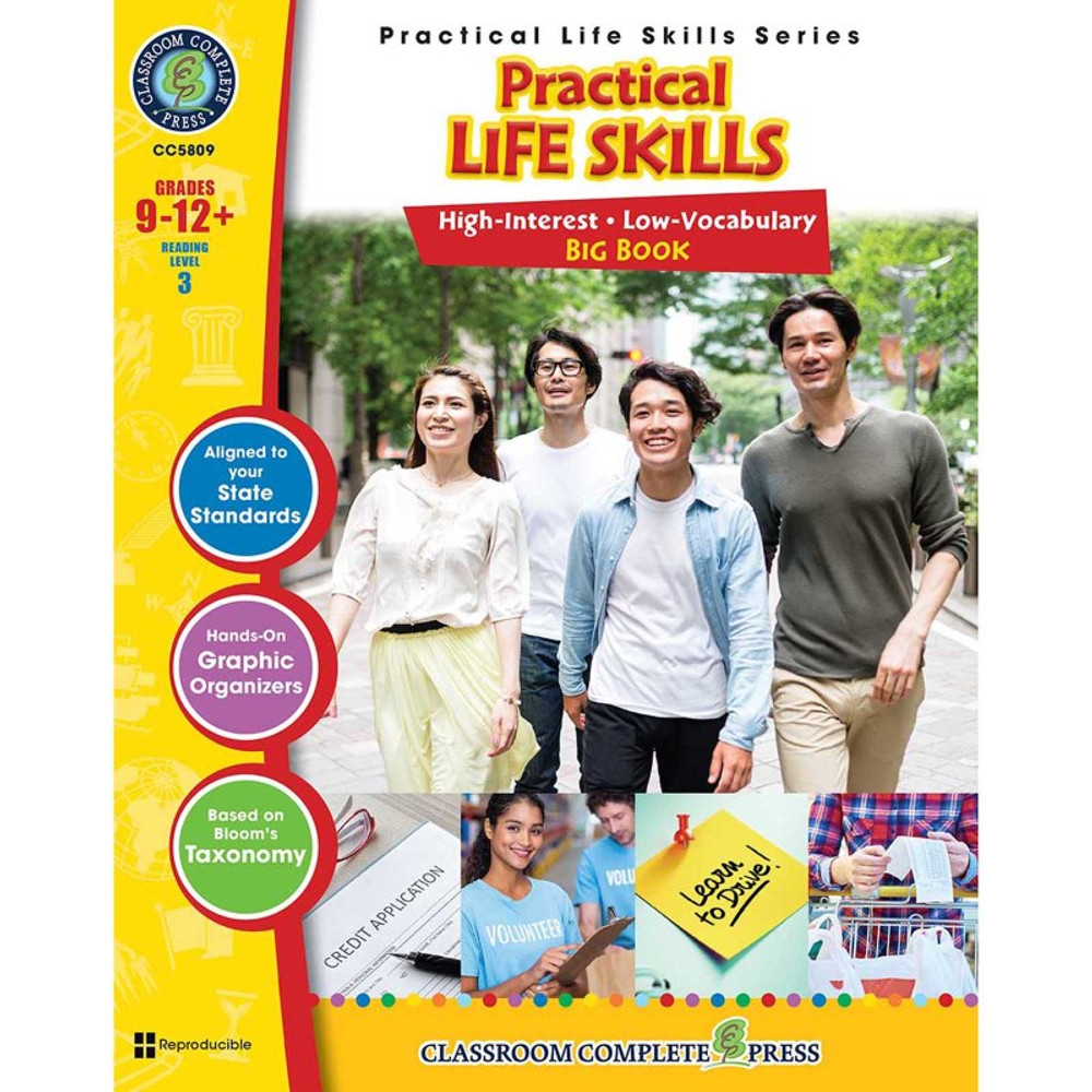 CLASSROOM COMPLETE PRESS Classroom Complete Press Real World Life Skills: Practical Life Skills Big Book, Grade 9-12