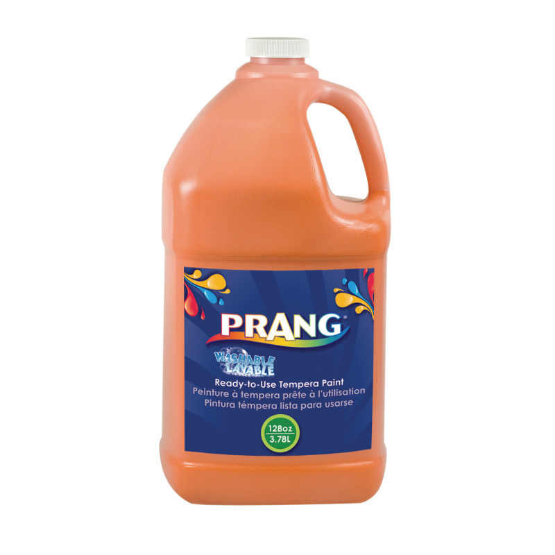 DIXON TICONDEROGA CO Prang® Washable Tempera Paint, Orange, 1 Gal