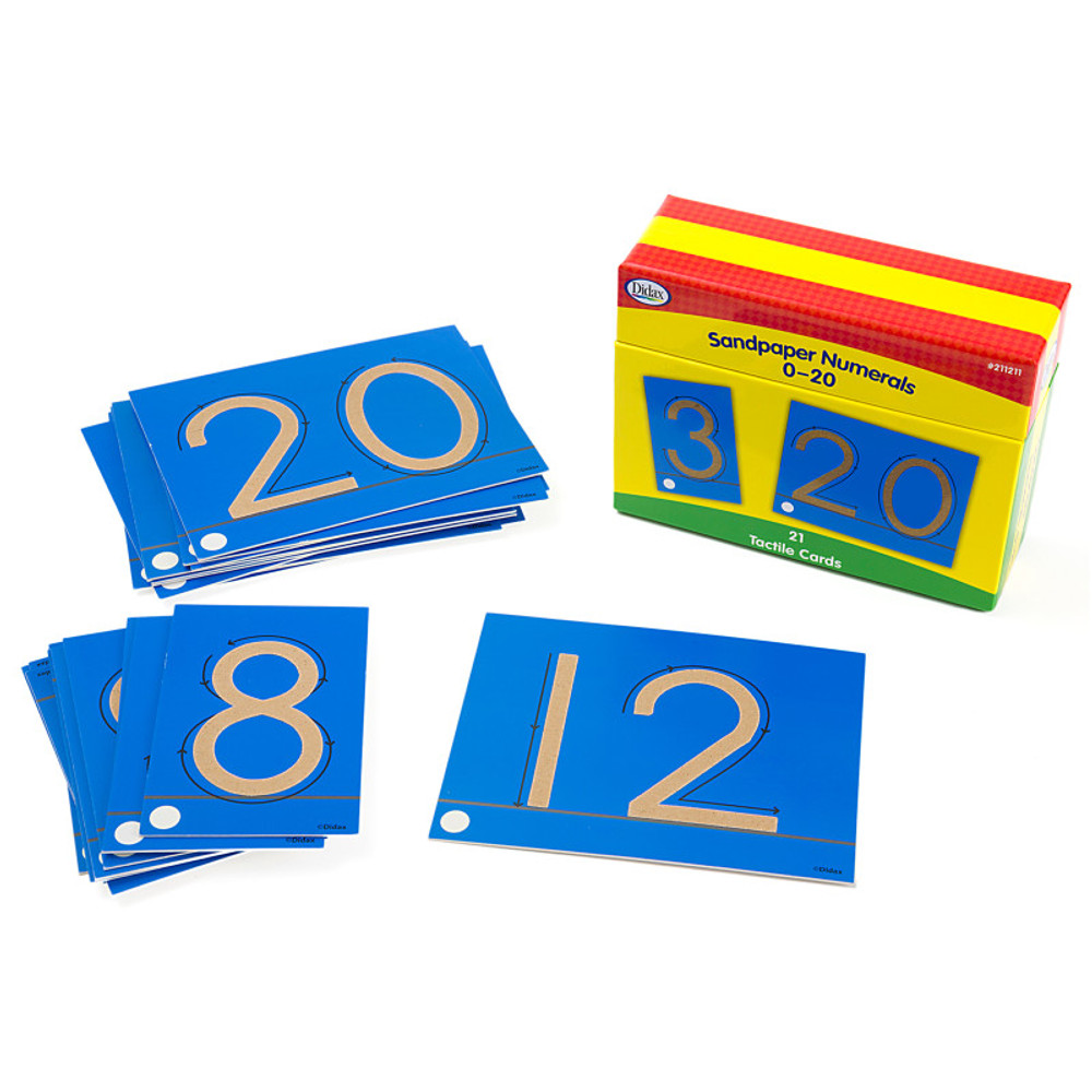 DIDAX Didax® Tactile Sandpaper Numerals 0-20