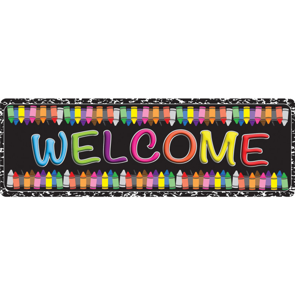 ASHLEY PRODUCTIONS Ashley Productions® The Original Fun Mat™, Mat Runner, 15.5" x 47", Welcome Crayons ASHLEY PRODUCTIONS Ashley Productions® The Original Fun Mat™, Mat Runner, 15.5" x 47", Welcome Crayons