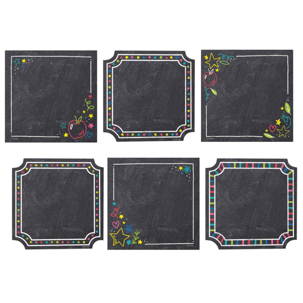 CREATIVE TEACHING PRESS Creative Teaching Press® Colorful Chalk Cards 6 Inch Designer Cut-Outs, Pack of 36