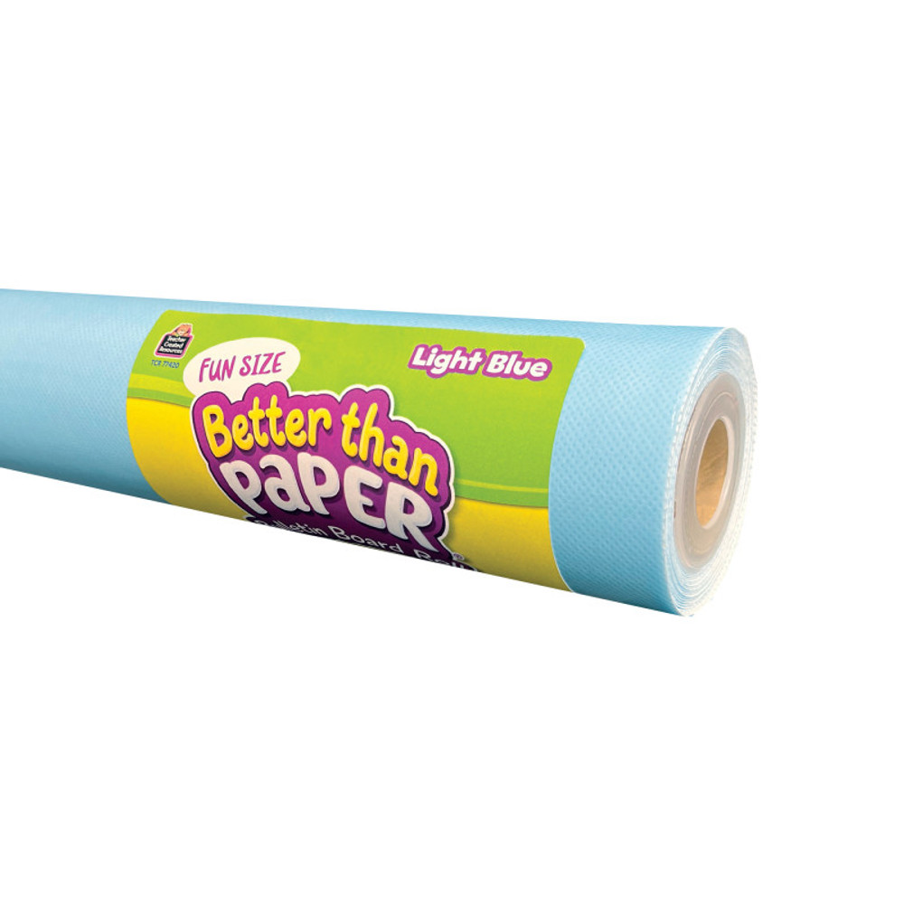 TEACHER CREATED RESOURCES Teacher Created Resources® Fun Size Better Than Paper® Bulletin Board Roll, 18" x 12', Light Blue