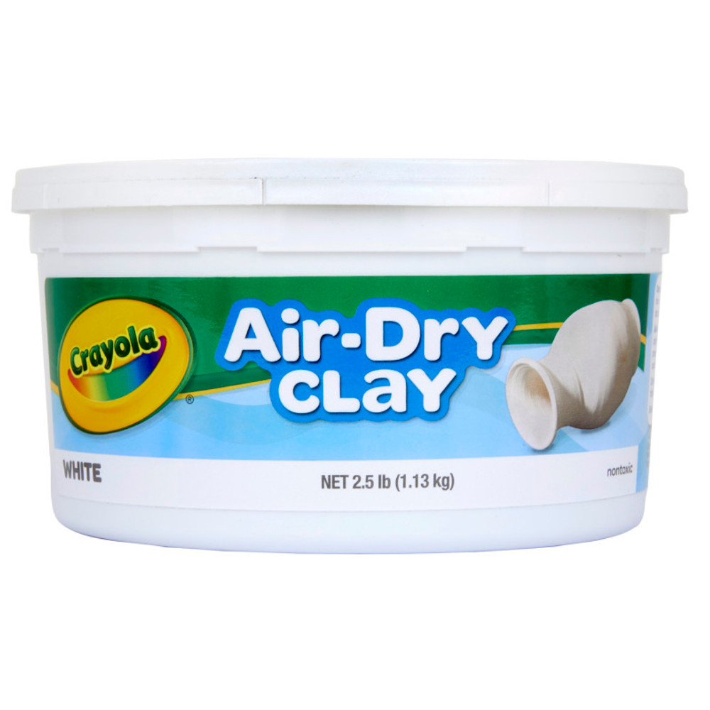 CRAYOLA LLC Crayola® Air-Dry Clay, 2.5 Pounds Resealable Bucket, White