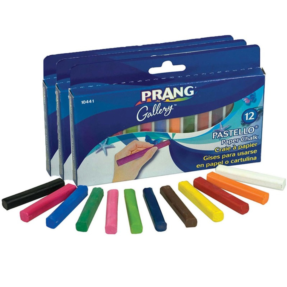 DIXON TICONDEROGA CO Prang® Pastello™ Chalk Pastel, 12 Per Pack, 3 Packs