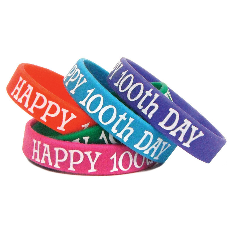 TEACHER CREATED RESOURCES Teacher Created Resources® Happy 100th Day Wristband Pack, Pack of 10
