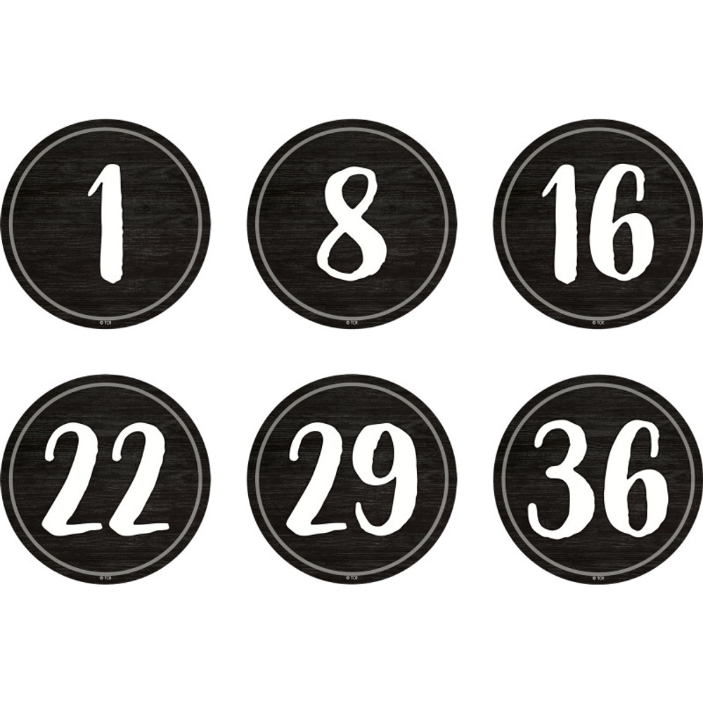 TEACHER CREATED RESOURCES Teacher Created Resources® Spot On Floor Markers Modern Farmhouse Numbers 1-36, 4"