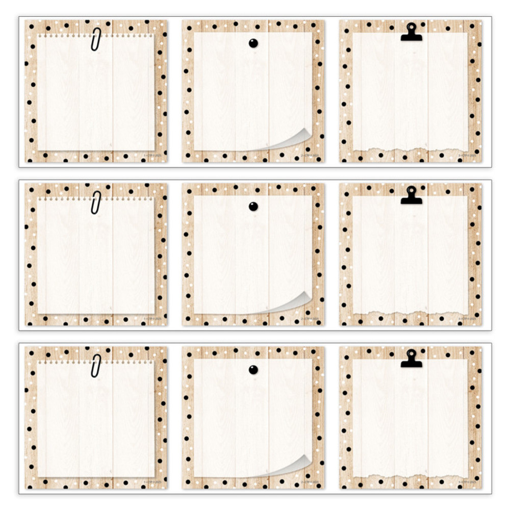 CREATIVE TEACHING PRESS Creative Teaching Press® Core Decor Polka Dots on Wood 3" Designer Cut-Outs, 36 Per Pack, 3 Packs