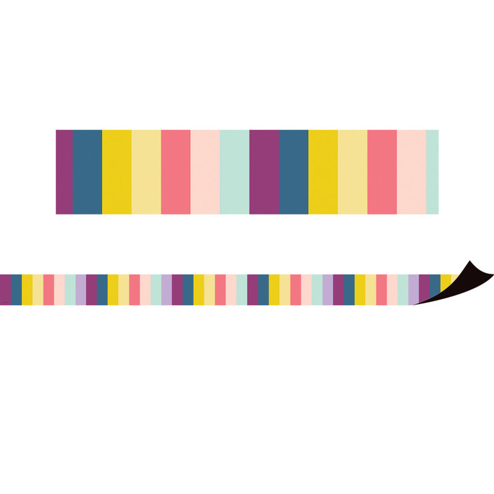 TEACHER CREATED RESOURCES Teacher Created Resources® Oh Happy Day Stripes Magnetic Border, 24 Feet