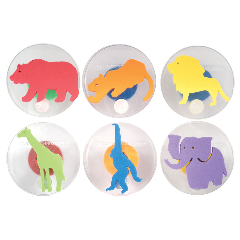 LEARNING ADVANTAGE READY 2 LEARN™ Giant Stampers - Wild Animals - Set of 6