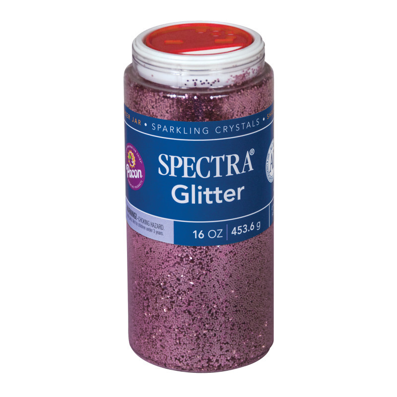 DIXON TICONDEROGA CO Pacon® Spectra® Glitter Sparkling Crystals, Pink, 1 lb., 1 Jar