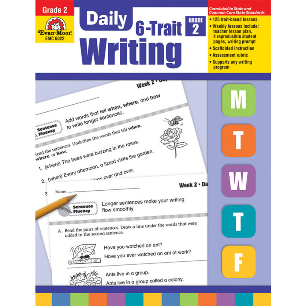 EVAN-MOOR Evan-Moor Educational Publishers Daily 6-Trait Writing Book, Grade 2