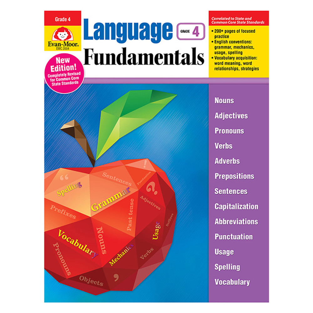 EVAN-MOOR Evan-Moor Educational Publishers Language Fundamentals, Grade 4 - Teacher Reproducibles, Print
