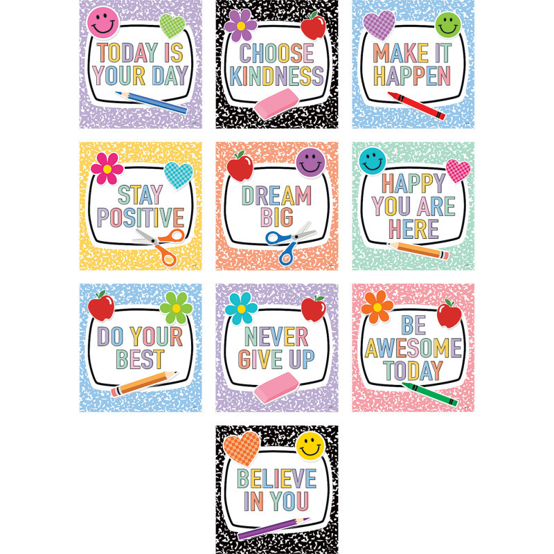 TEACHER CREATED RESOURCES Teacher Created Resources® Cool for School Positive Sayings Accents, Pack of 30