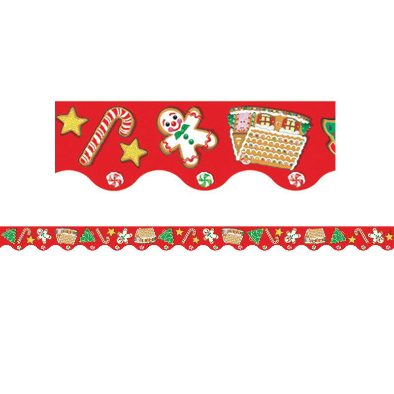 TEACHER CREATED RESOURCES Teacher Created Resources® Christmas Scalloped Border Trim, 35 Feet