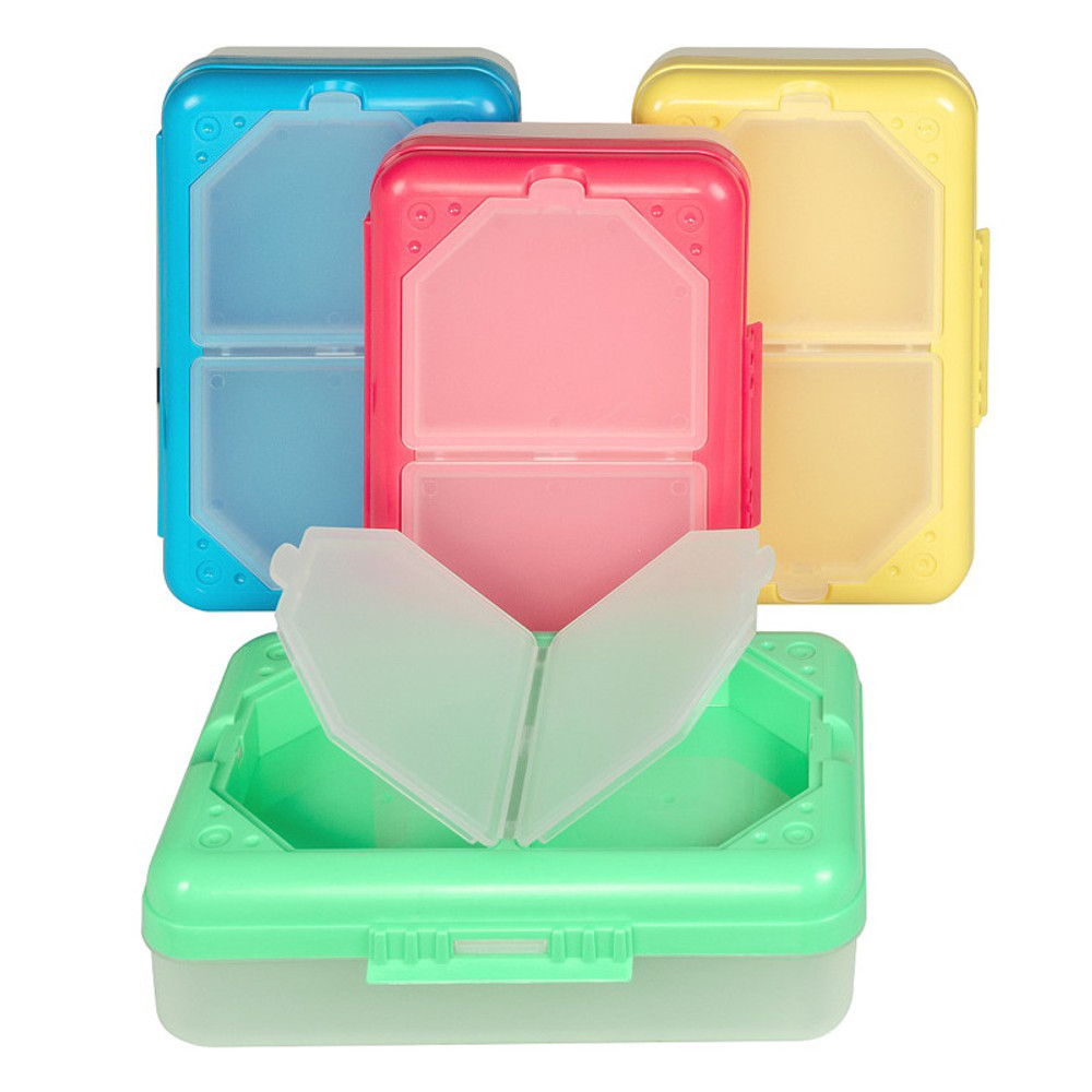 C-LINE PRODUCTS INC C-Line® Storage Box, 3 Compartments, Assorted Colors