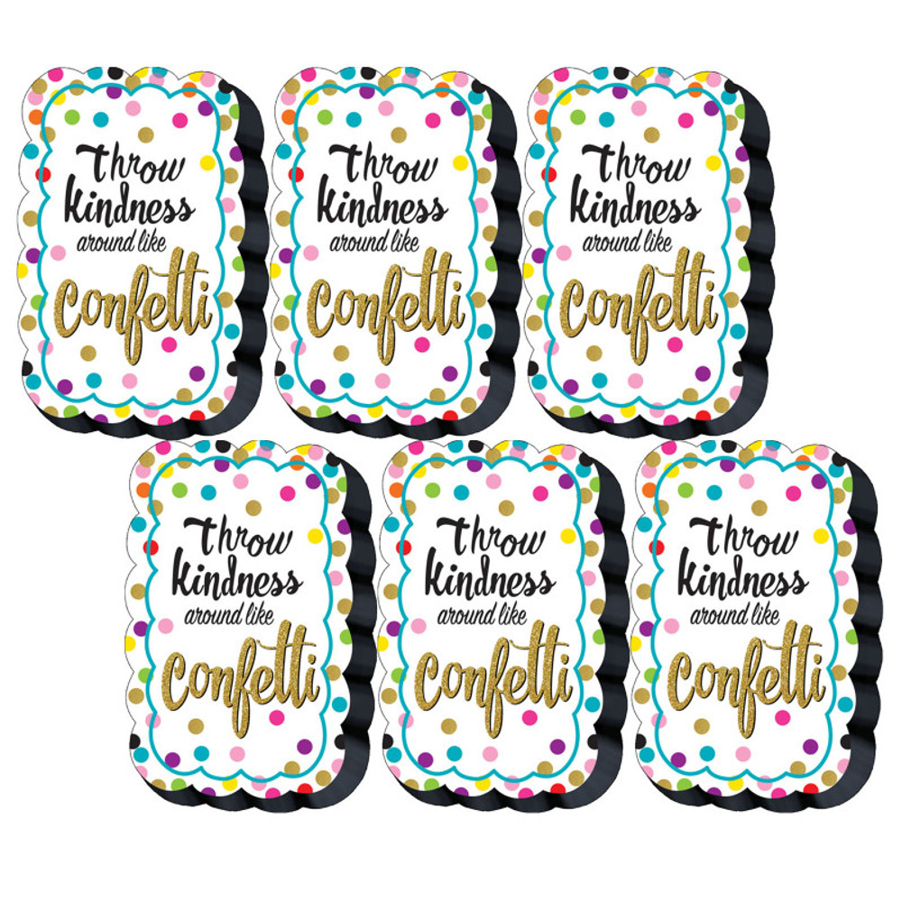 TEACHER CREATED RESOURCES Teacher Created Resources® Confetti Magnetic Whiteboard Eraser, Pack of 6