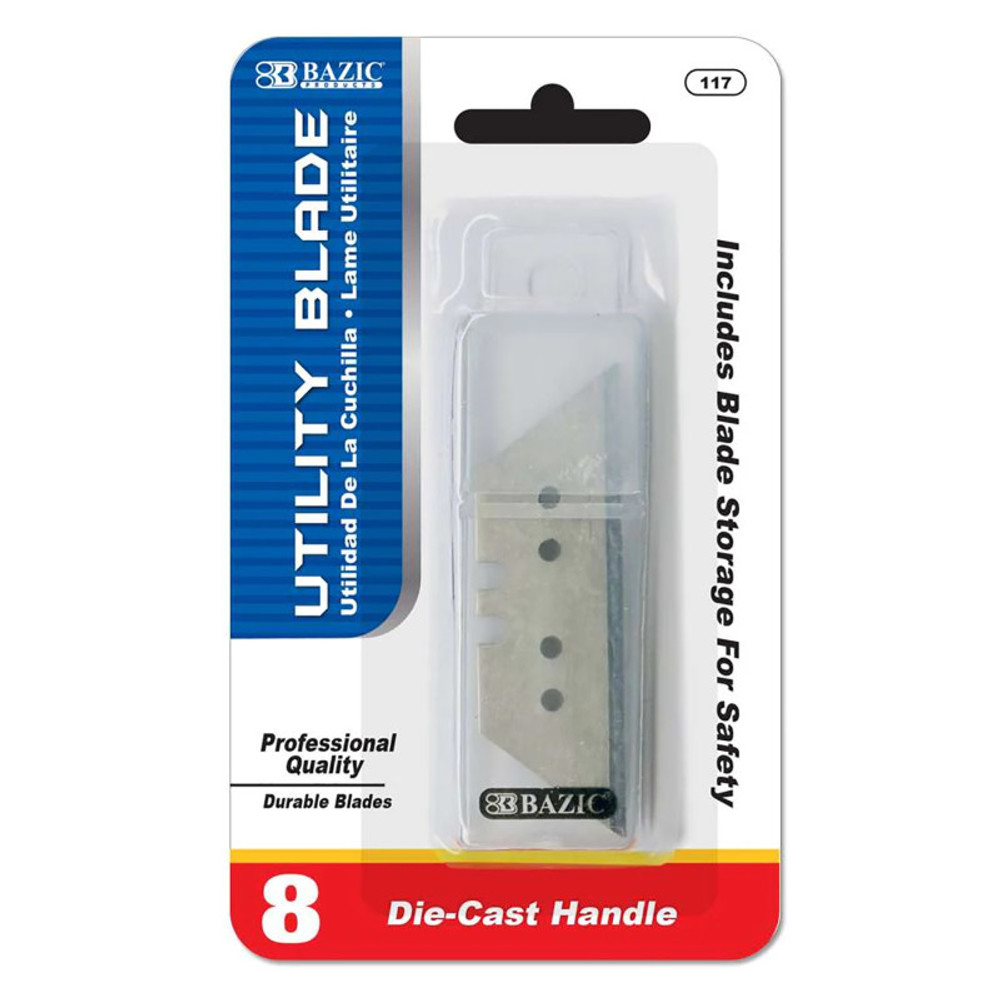 BAZIC PRODUCTS BAZIC Products® Utility Knife Replacement Blades, 8 Per Tube