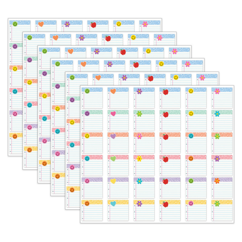 TEACHER CREATED RESOURCES Teacher Created Resources® Cool for School Mini Accents, 36 Per Pack, 6 Packs