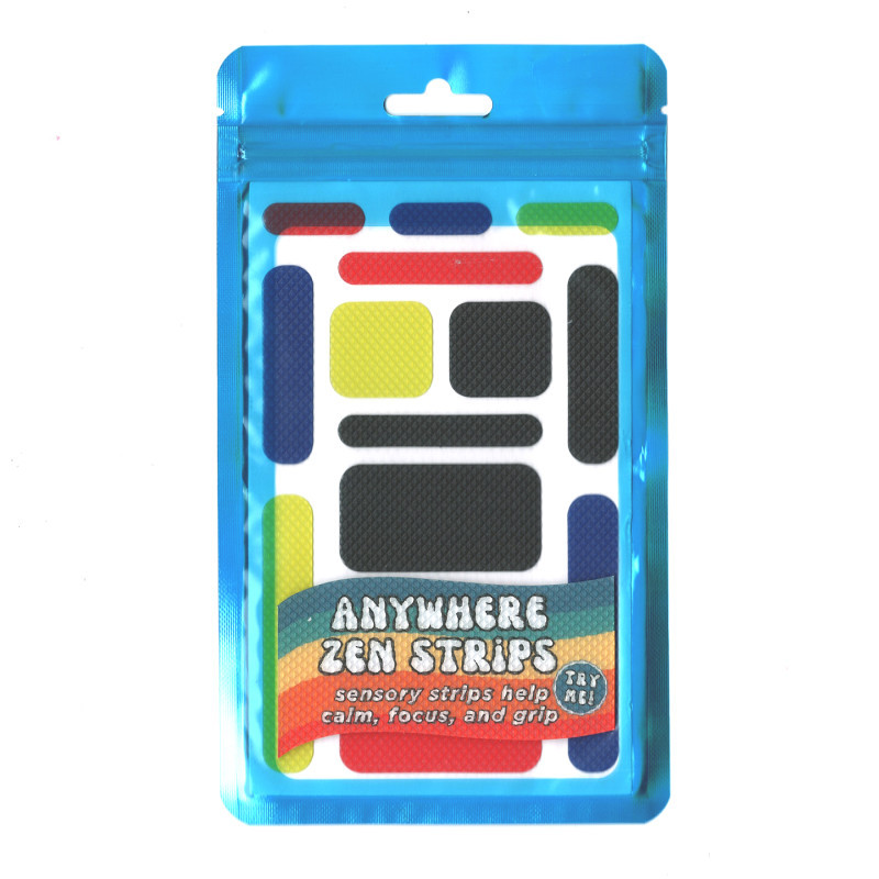 THE PENCIL GRIP The Pencil Grip™ Zen Strips, Anywhere Zen, Bumpy Primary, 13 Per Set, 6 Sets