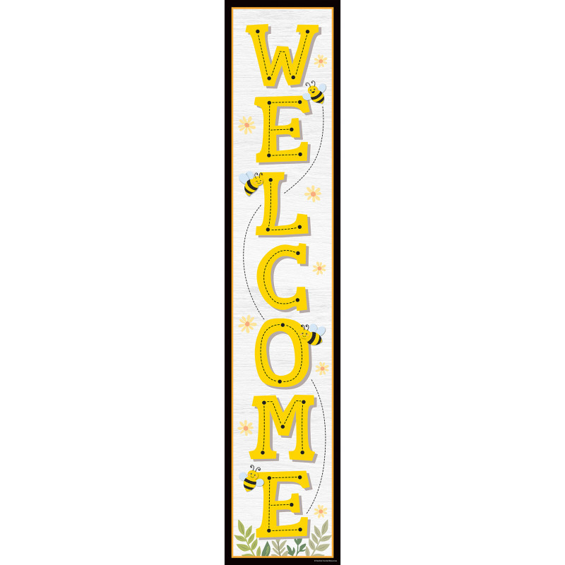 TEACHER CREATED RESOURCES Teacher Created Resources® Buzzing Bees Welcome Banner, 8" x 39"