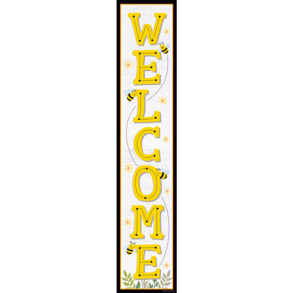 TEACHER CREATED RESOURCES Teacher Created Resources® Buzzing Bees Welcome Banner, 8" x 39"