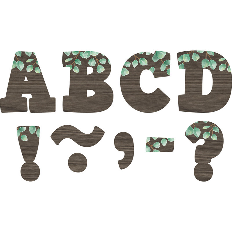 TEACHER CREATED RESOURCES Teacher Created Resources® Eucalyptus Bold Block 3" Magnetic Letters
