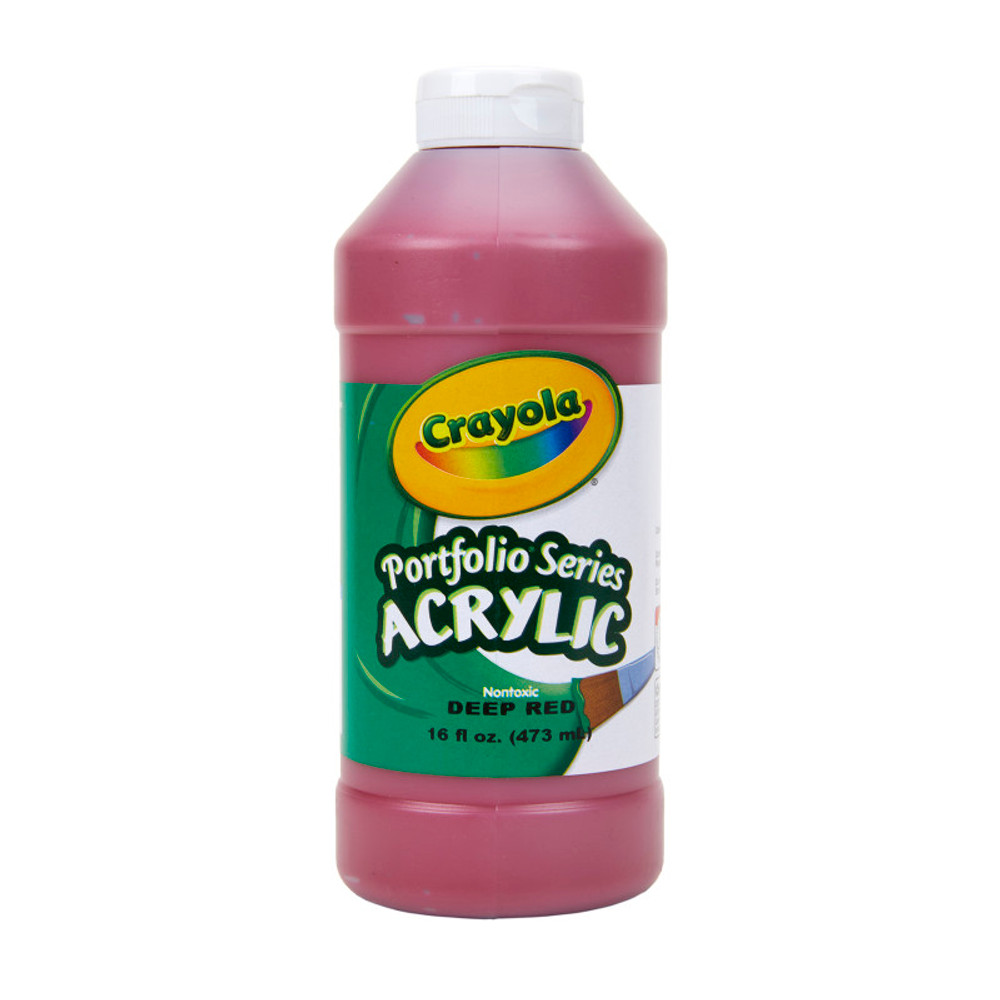CRAYOLA LLC Crayola® Portfolio Series Acrylic Paint, 16 oz., Deep Red
