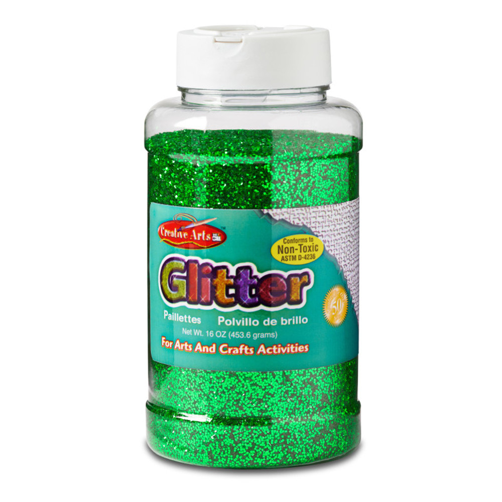 ADVANTUS Charles Leonard Creative Arts by Charles Leonard Glitter, 16 oz. Bottle, Green ADVANTUS Charles Leonard Creative Arts by Charles Leonard Glitter, 16 oz. Bottle, Green