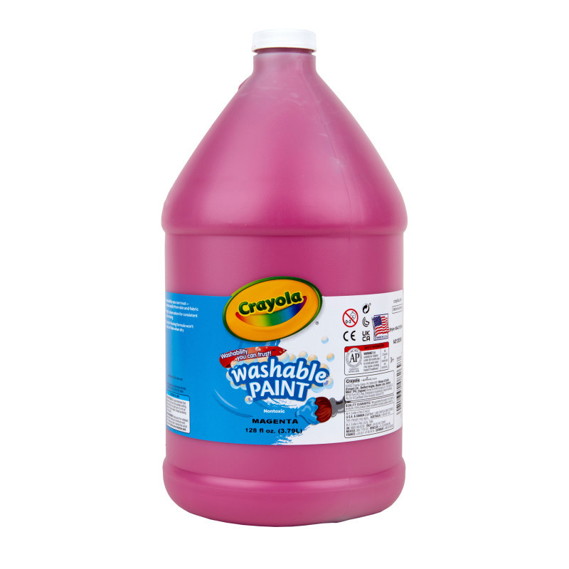 CRAYOLA LLC Crayola® Washable Paint, Magenta, Gallon