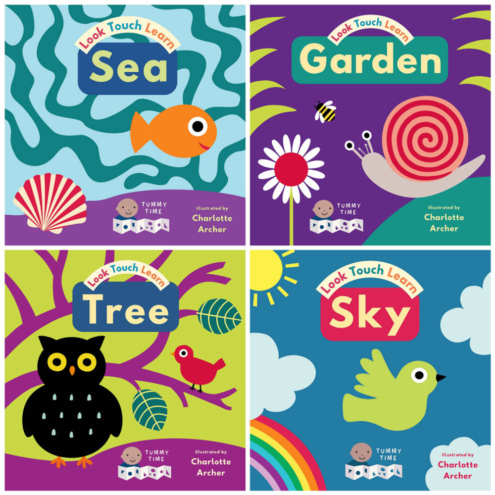 CHILDS PLAY BOOKS Child's Play Books Look Touch Learn, 4-Book Set