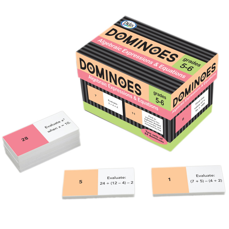 DIDAX Didax® Algebraic Expressions and Equations Dominoes