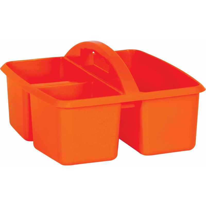 TEACHER CREATED RESOURCES Teacher Created Resources® Orange Plastic Storage Caddy