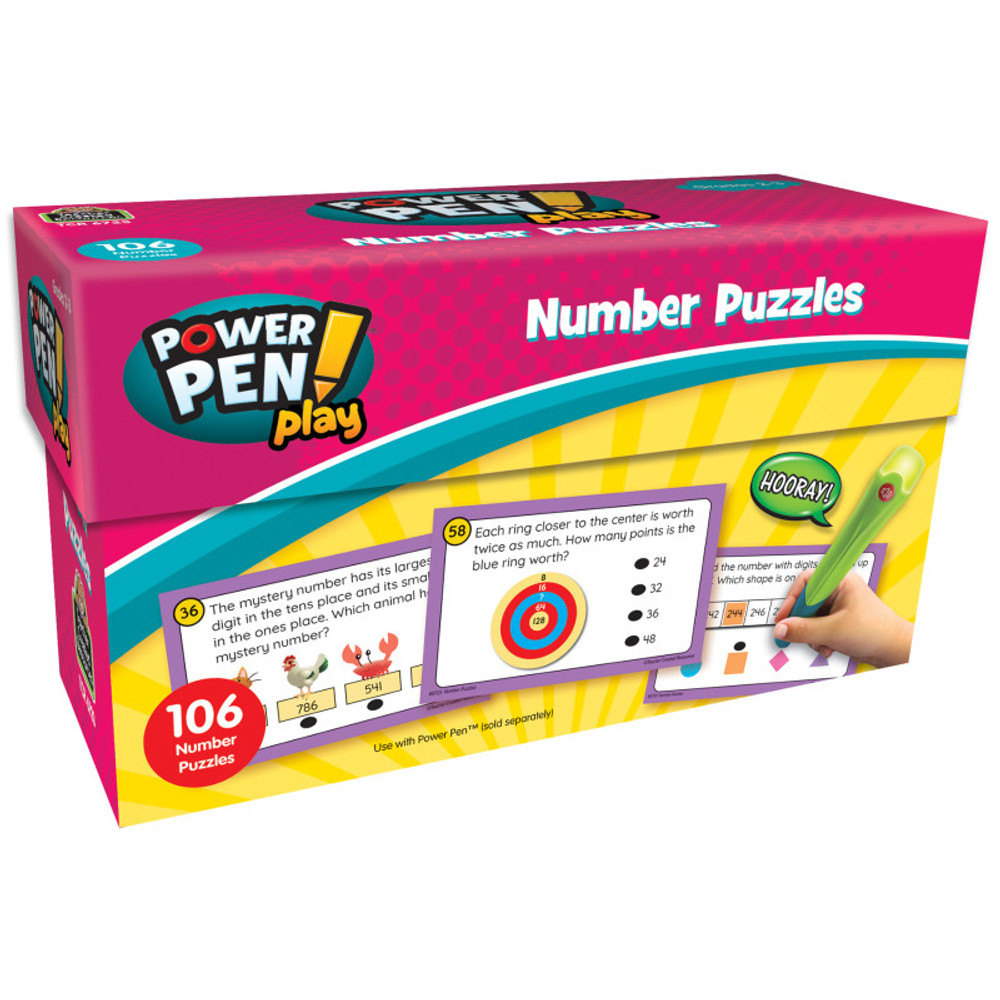 TEACHER CREATED RESOURCES Teacher Created Resources® Power Pen® Play: Number Puzzles, Grade 2-3