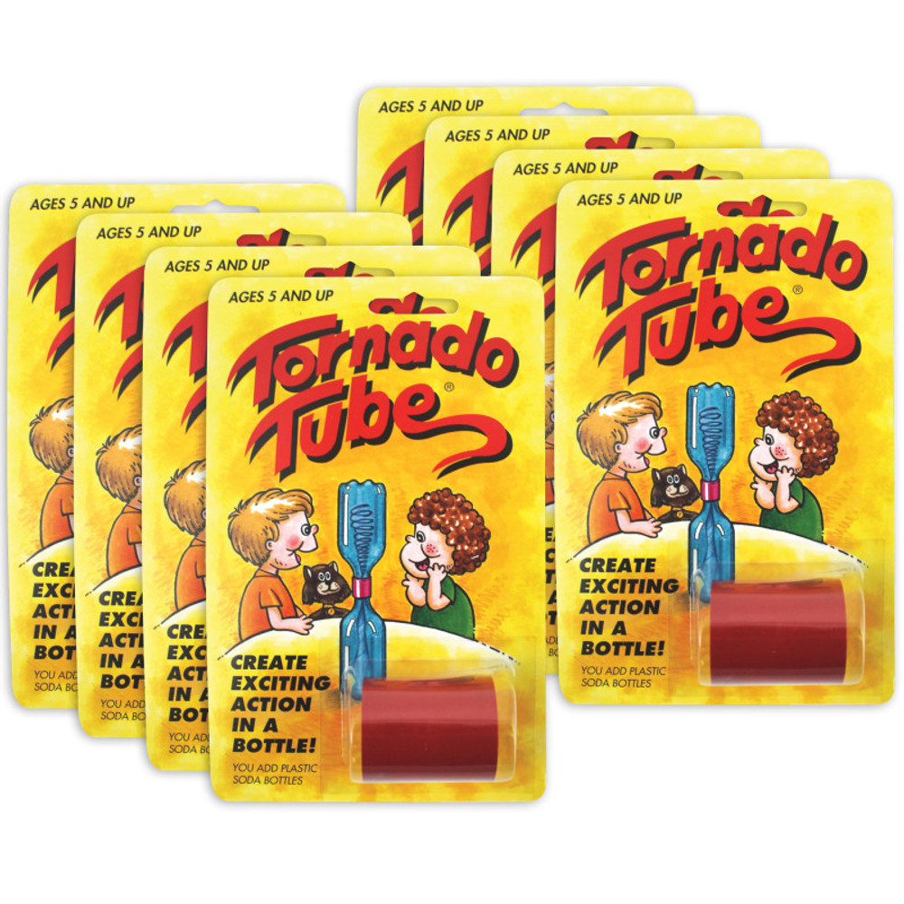 TORNADO TUBE Tornado Tube® Twister Tube Connector Experiment, Pack of 8