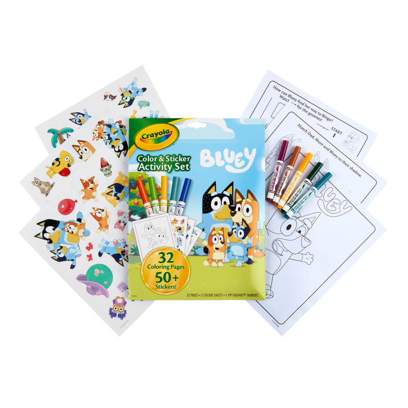 CRAYOLA LLC Crayola® Color & Sticker Activity Set, Bluey