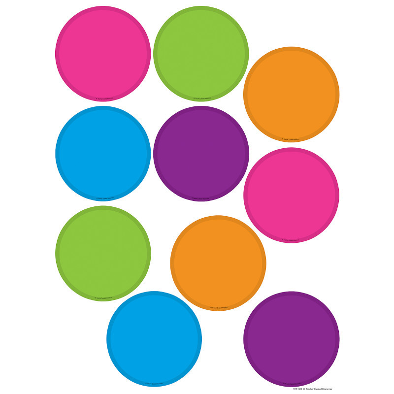 TEACHER CREATED RESOURCES Teacher Created Resources® Bright Circles Accents, Pack of 30
