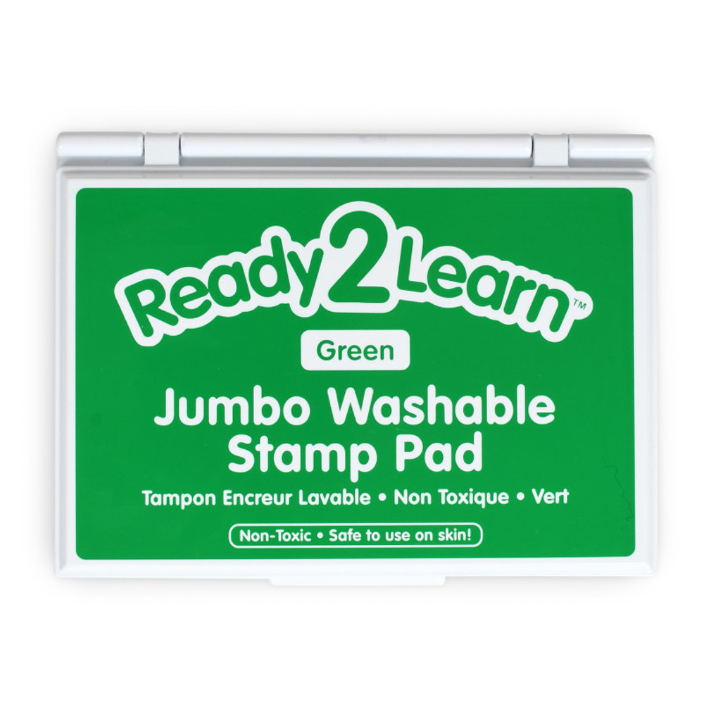 LEARNING ADVANTAGE READY 2 LEARN™ Jumbo Washable Stamp Pad - Green - 6.2"L x 4.1"W