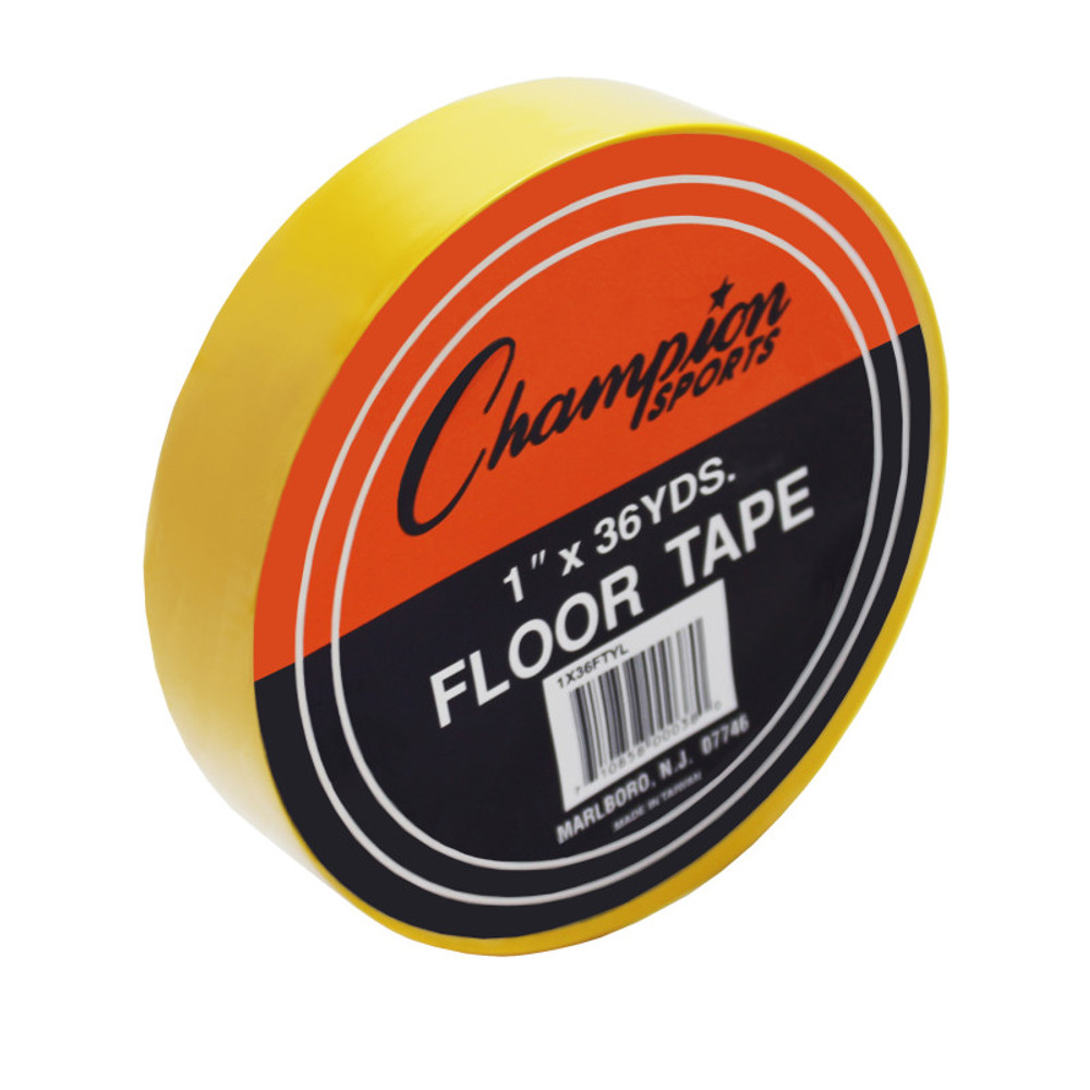 CHAMPION SPORTS Champion Sports Floor Marking Tape, 1" x 36 yd, Yellow