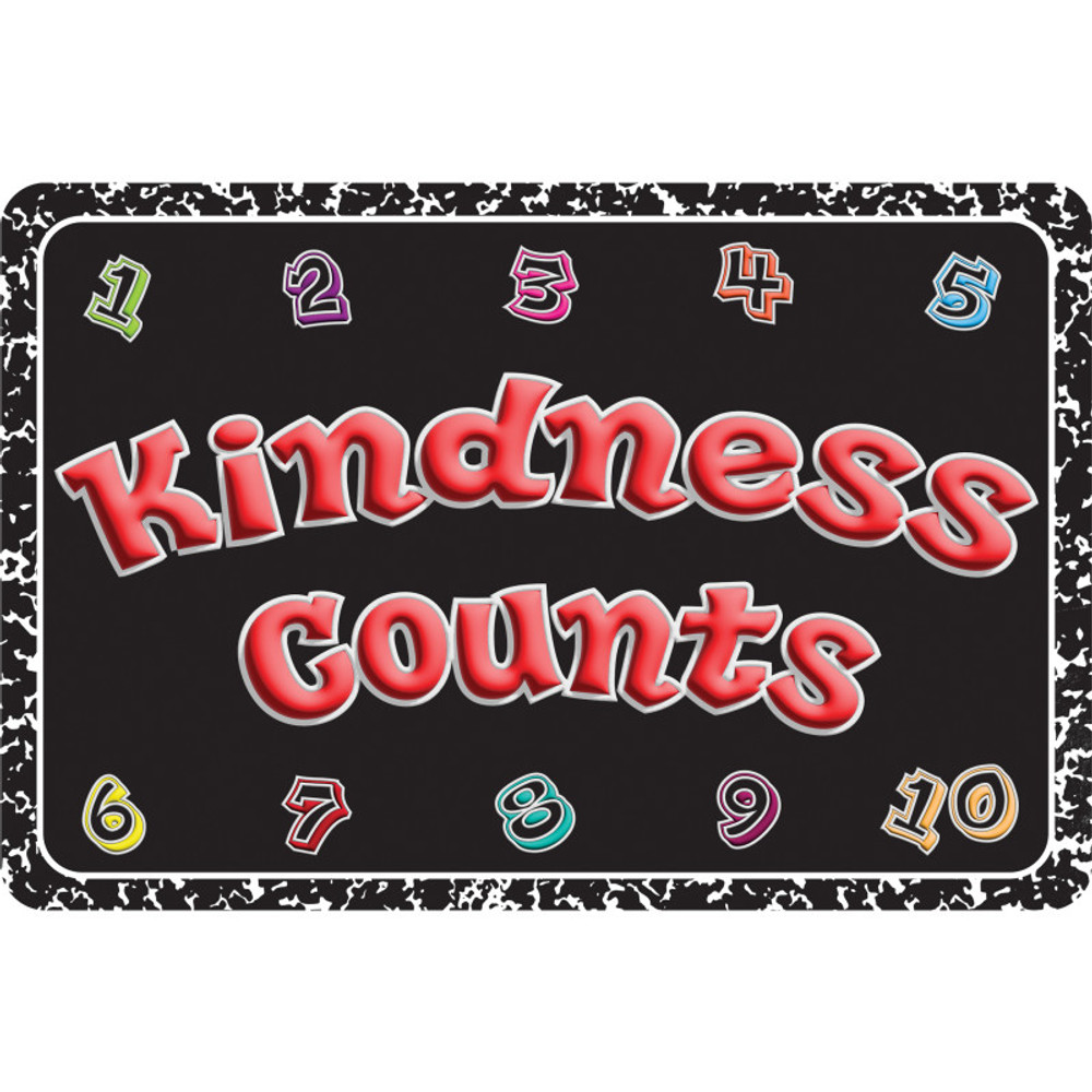 ASHLEY PRODUCTIONS Ashley Productions® The Original Fun Mat™, Welcome Mat, 15.5" x 23.5", Kindness Counts