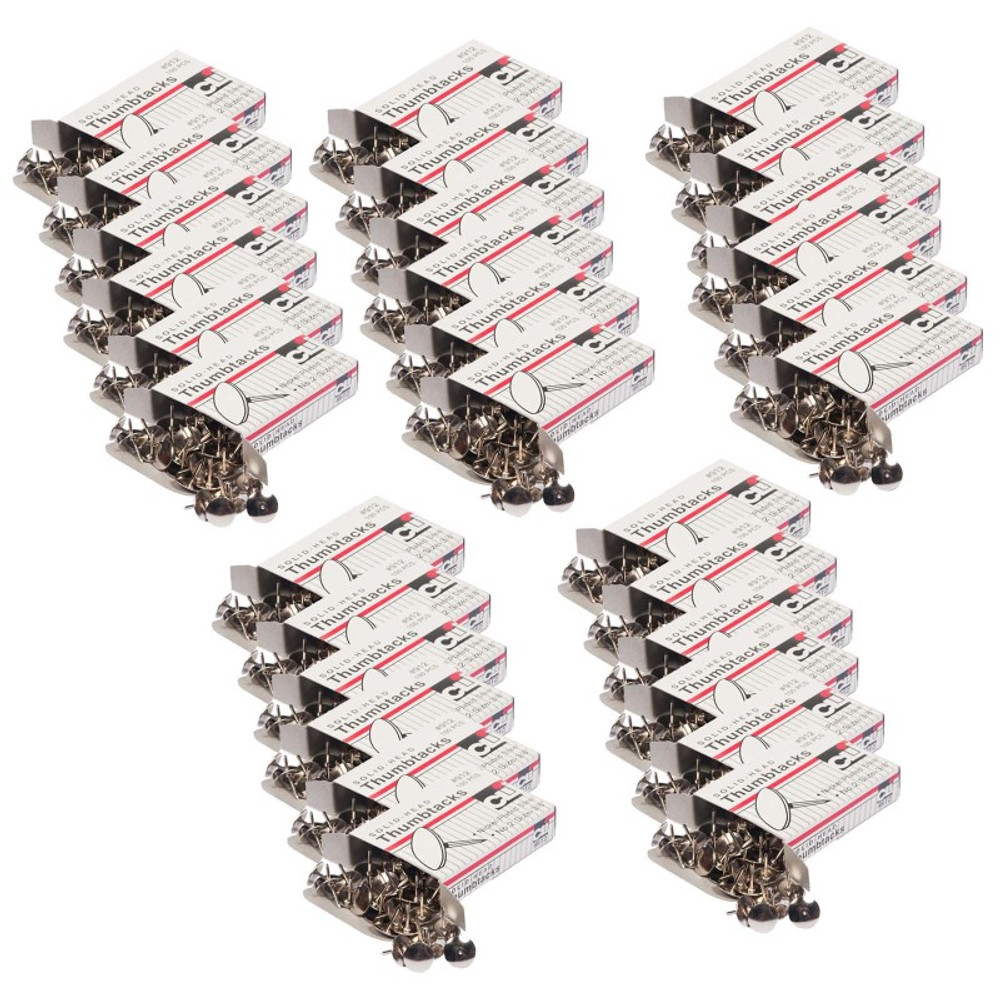 ADVANTUS Charles Leonard Thumb Tacks, 100 Per Pack, 30 Packs ADVANTUS Charles Leonard Thumb Tacks, 100 Per Pack, 30 Packs