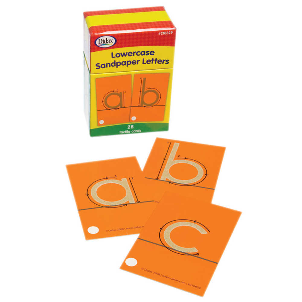 DIDAX Didax® Tactile Sandpaper Lowercase Letters
