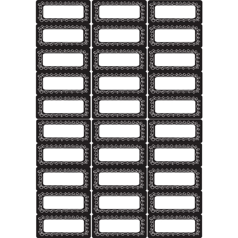 ASHLEY PRODUCTIONS Ashley Productions® Die-Cut Magnetic Foam Chalk Loop Labels/Nameplates, 30 Per Pack, 3 Packs