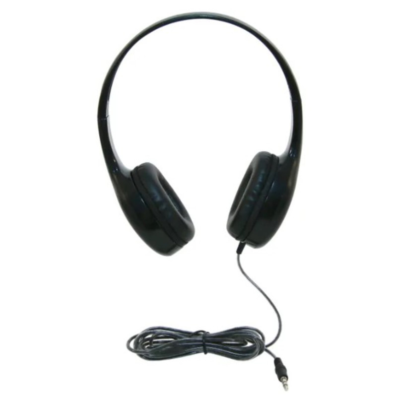 CALIFONE INTERNATIONAL Califone On-Ear Headphones with 3.5mm Plug, Black