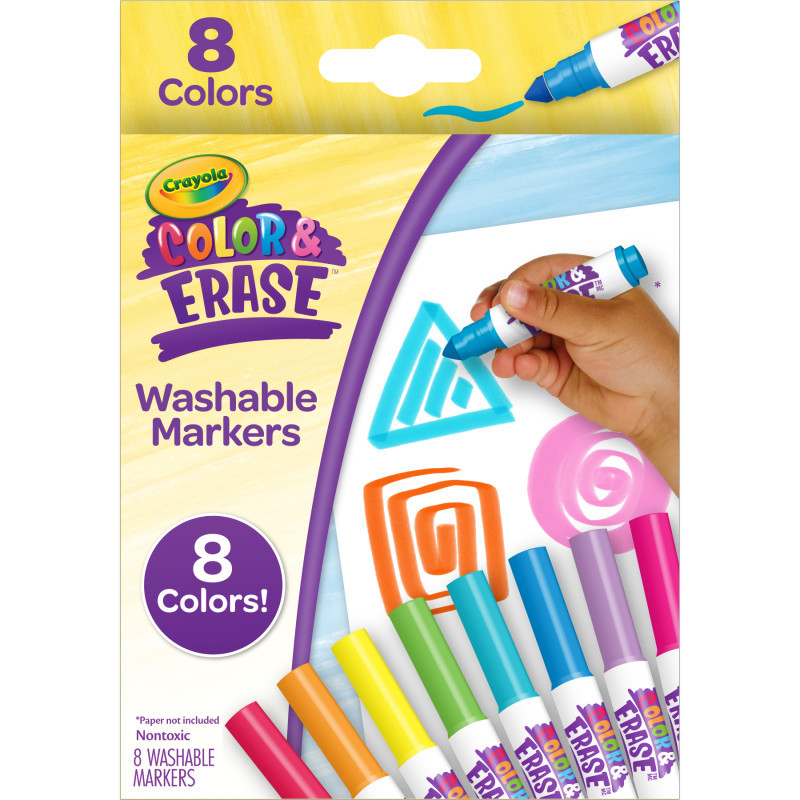 CRAYOLA LLC Crayola® Color & Erase Markers, Pack of 8