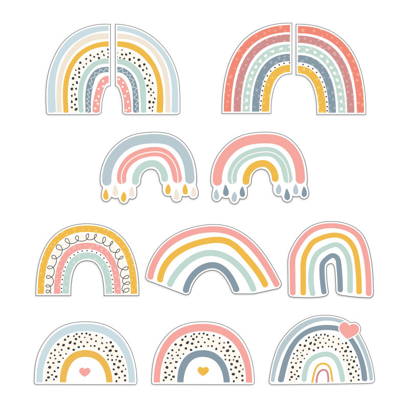 CARSON DELLOSA EDUCATION Carson Dellosa Education We Belong Rainbow Fun Cut-Outs, Pack of 36