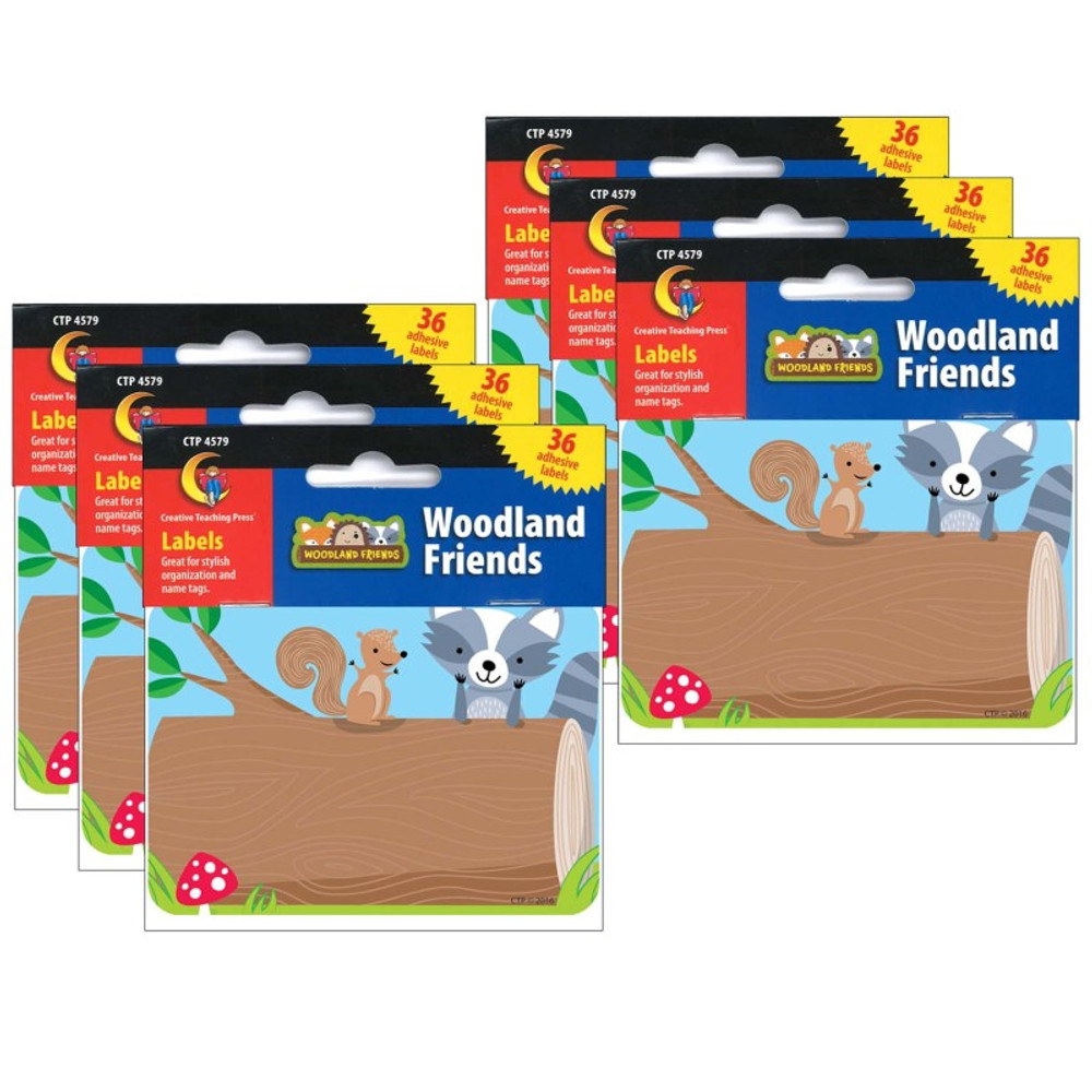 CREATIVE TEACHING PRESS Creative Teaching Press® Woodland Friends Name Tag Labels, 36 Per Pack, 6 Packs CREATIVE TEACHING PRESS Creative Teaching Press® Woodland Friends Name Tag Labels, 36 Per Pack, 6 Packs