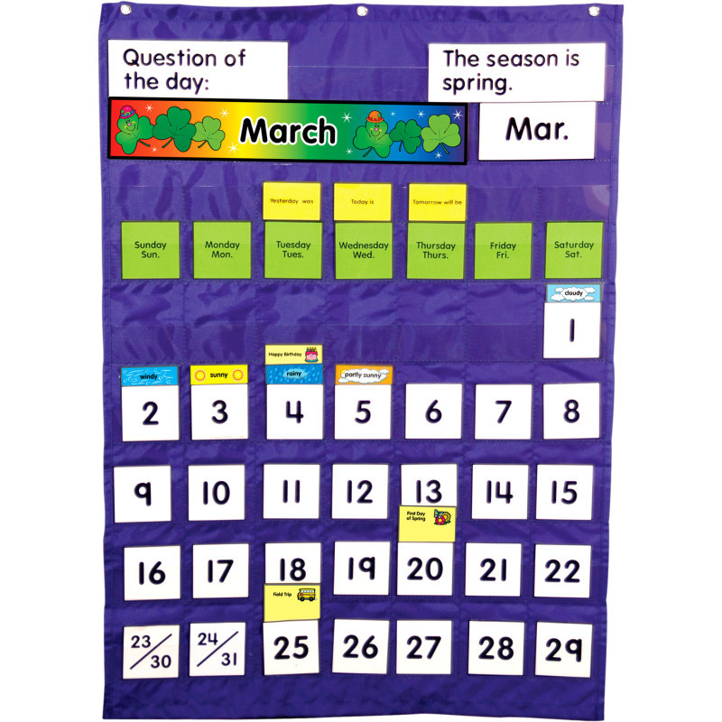 CARSON DELLOSA EDUCATION Carson Dellosa Education Complete Calendar and Weather Pocket Chart