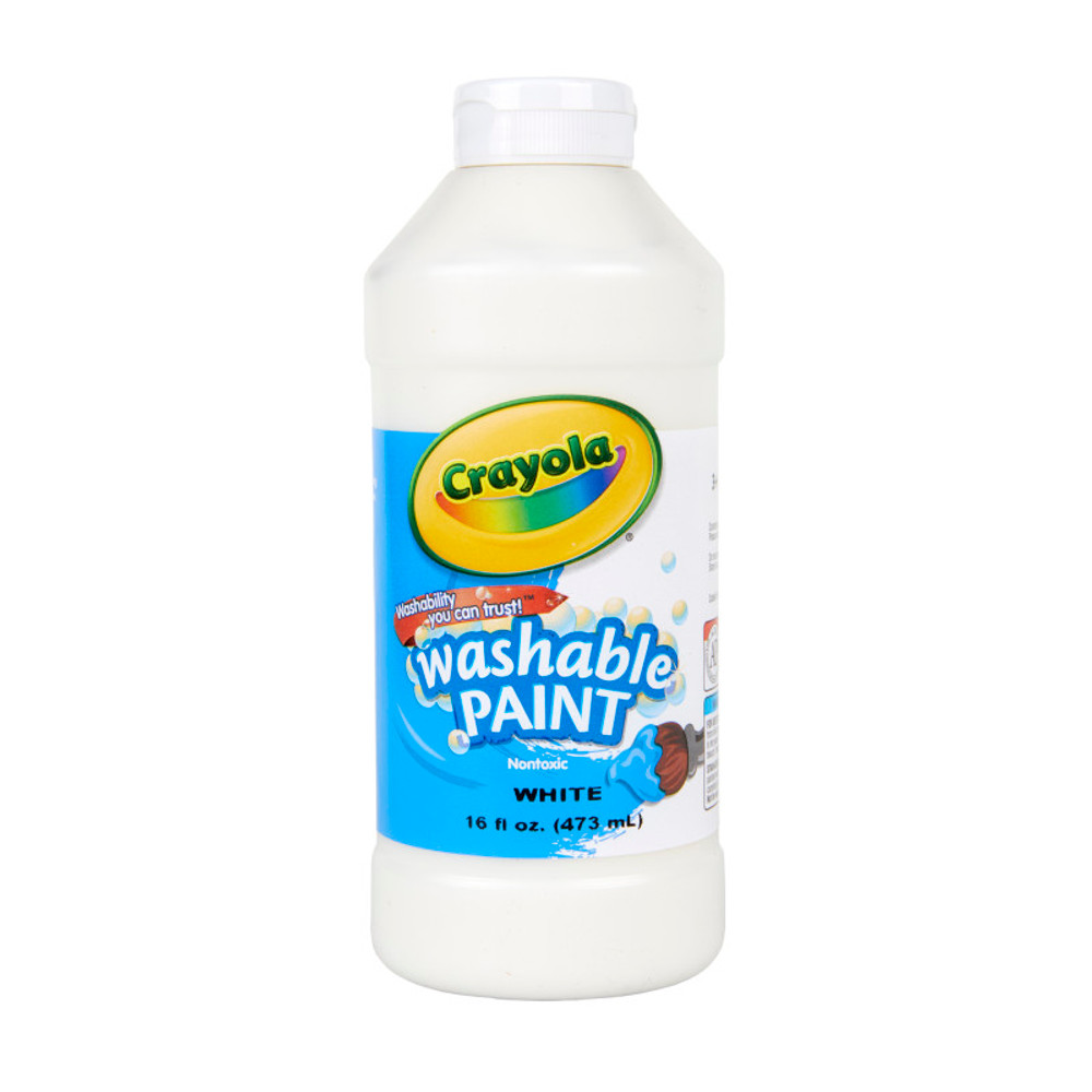 CRAYOLA LLC Crayola® Washable Paint, White, 16 oz. CRAYOLA LLC Crayola® Washable Paint, White, 16 oz.