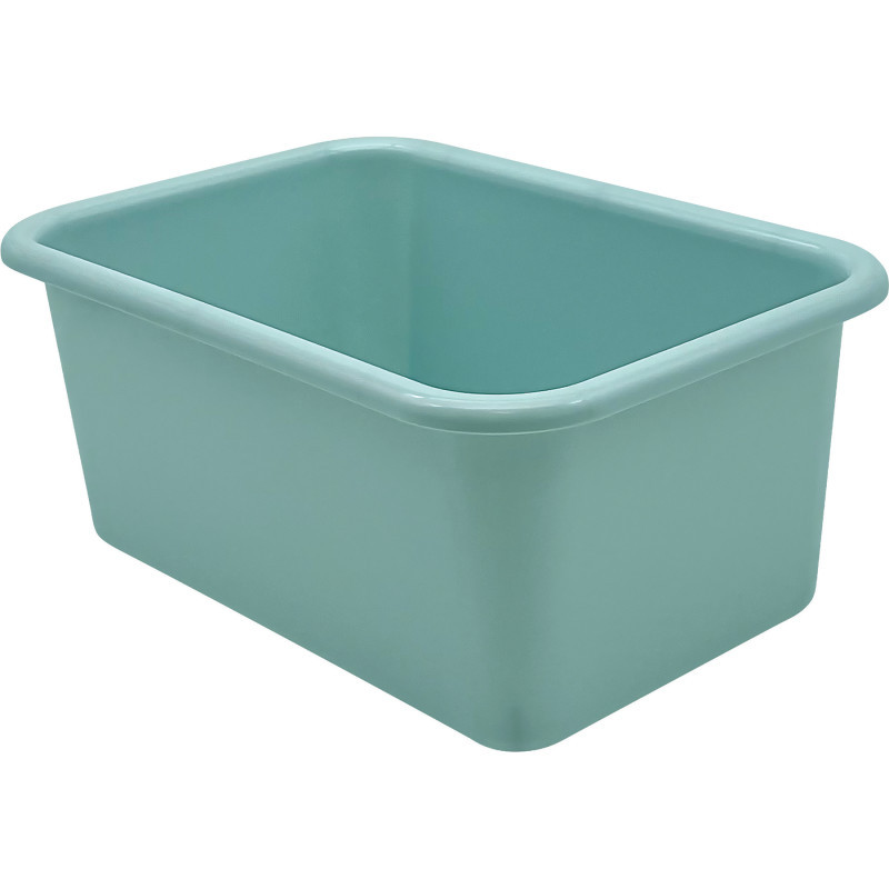 TEACHER CREATED RESOURCES Teacher Created Resources® Small Plastic Storage Bin, Calming Blue