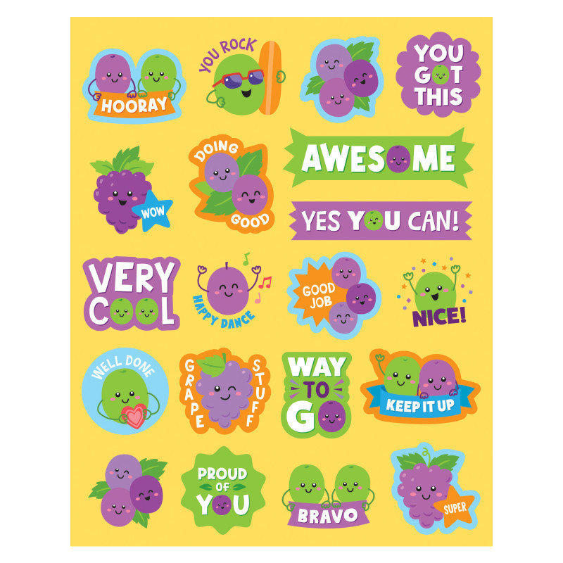 TEACHER CREATED RESOURCES Teacher Created Resources® Grape Smelly Stickers, Pack of 120